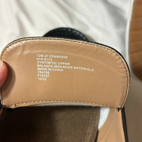 JF J-Ferrar Men's Black Slip-on Dress Shoes size 12, New - Picture 4 of 8